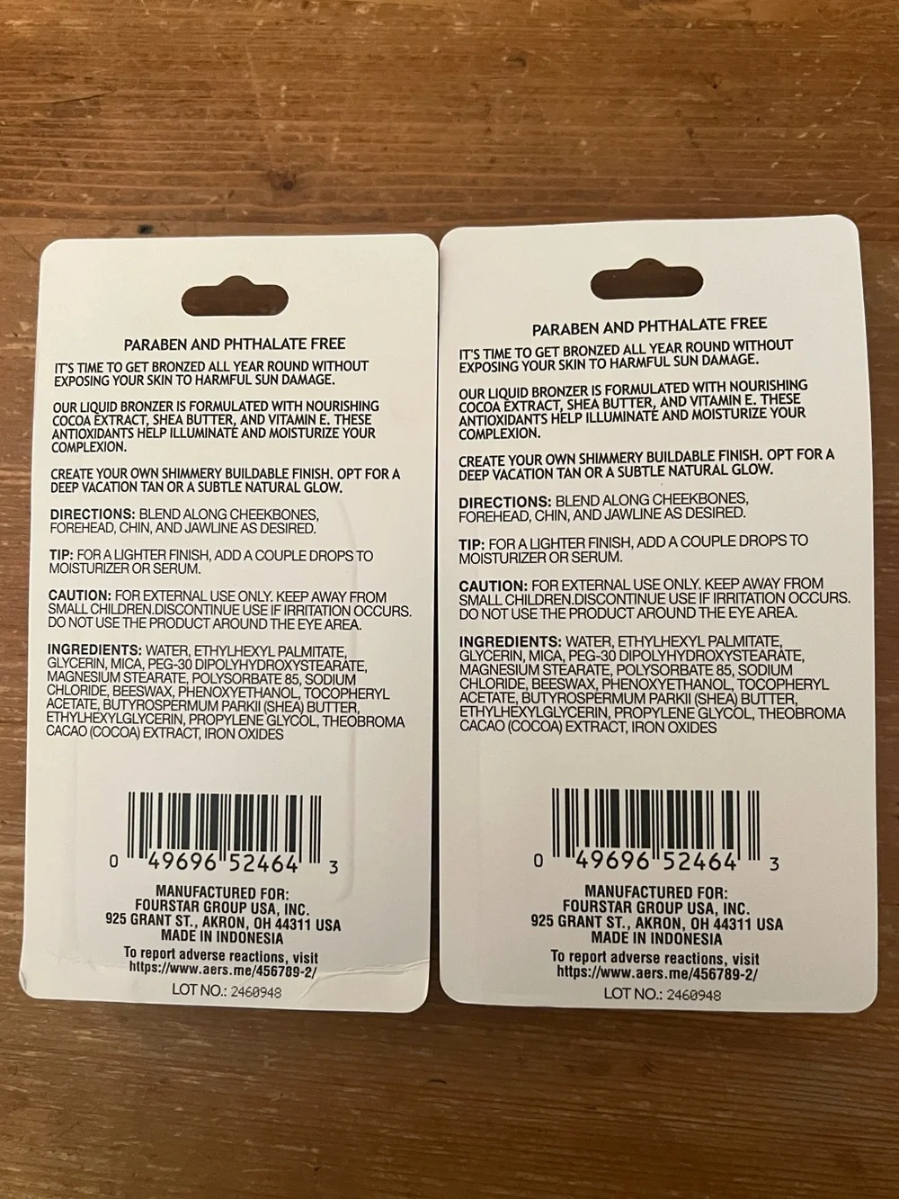 Bundle of 2 B Pure Bronzer Drops New in Package